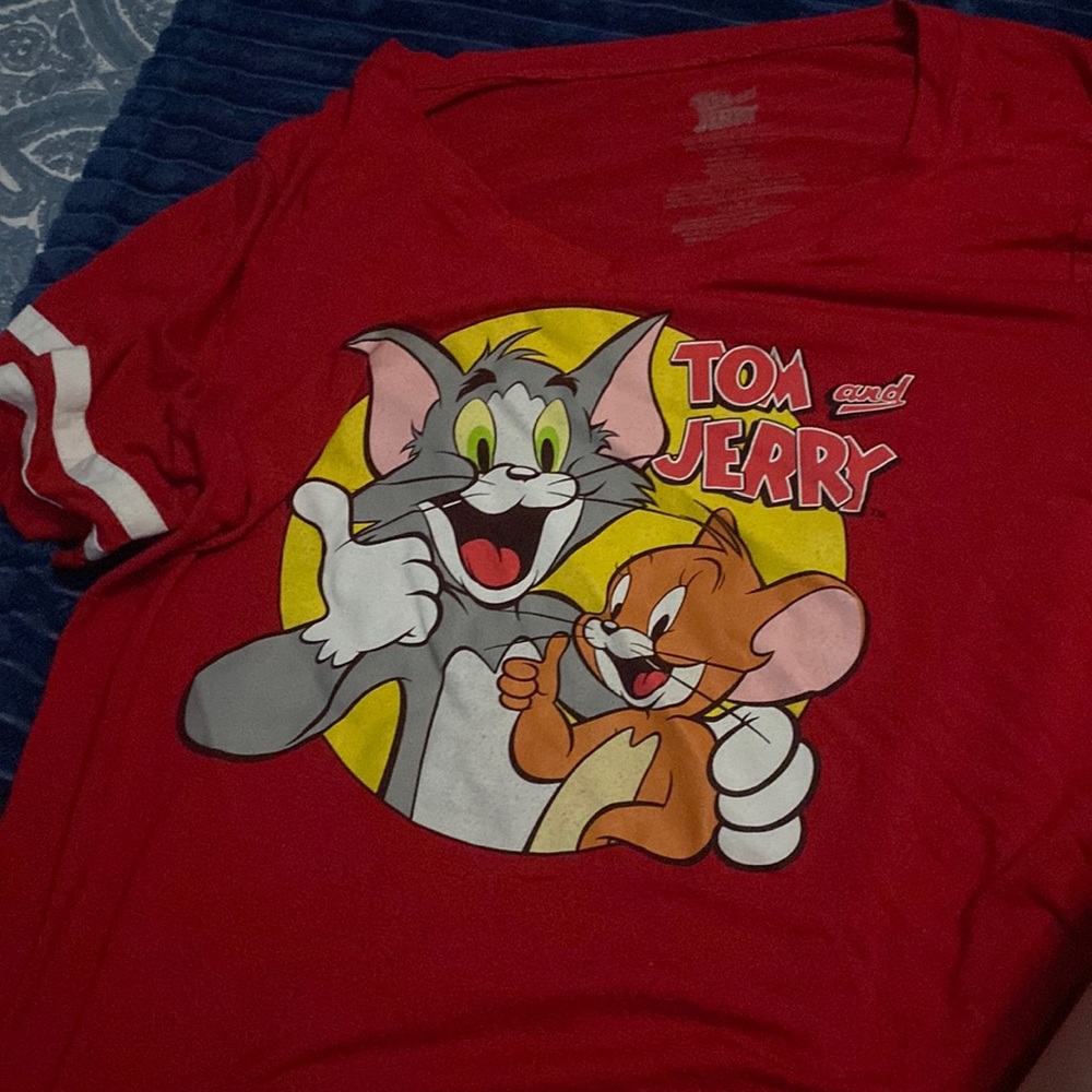 Tom and jerry jersey tee